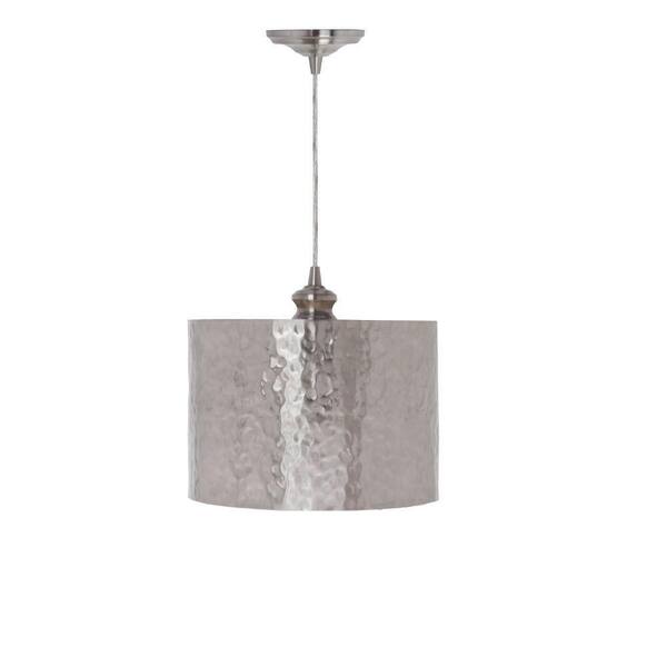 Home Decorators Collection - Hammered Brushed Nickel Pendant