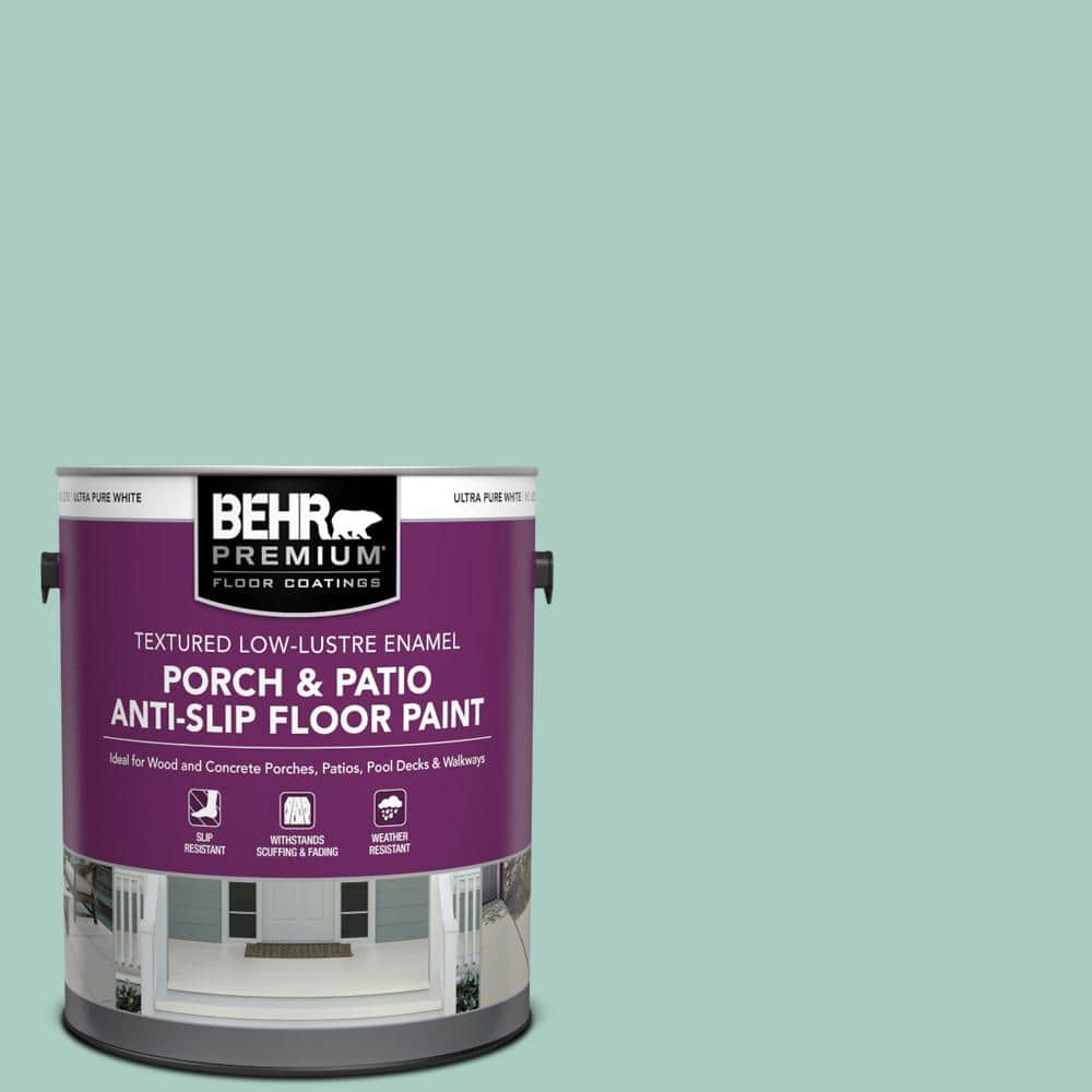 1 gal. #M440-3 Baby Aqua Textured Low-Lustre Enamel Interior/Exterior Porch