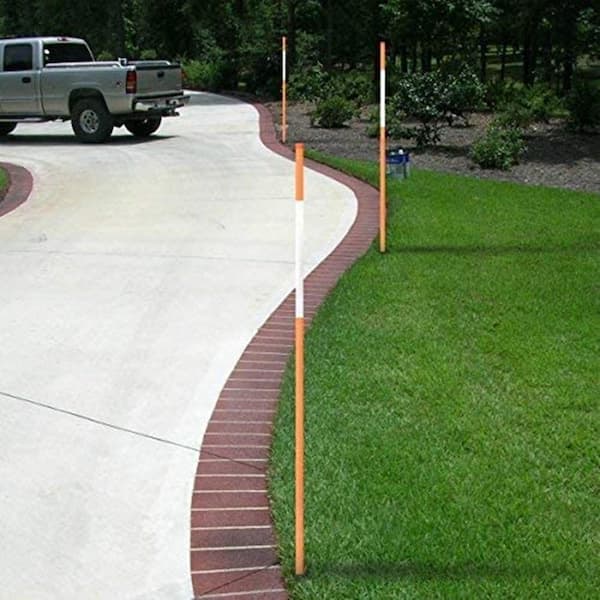 Pack of 50 Landscape Rods 48 inches Yard & Grass Driveway 5/16 inch for Lawn 