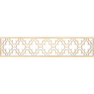 Chicago Fretwork 0.375 in. D x 46.75 in. W x 10 in. L Birch Wood Panel Moulding