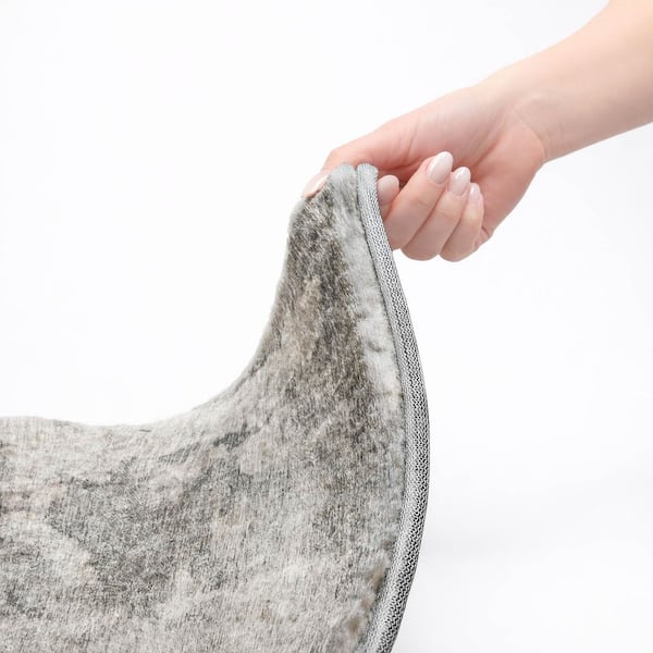 Dream Shag Premium Machine Washable Abstract ADS573 Gray 10 ft. x 14 ft. Area Rug