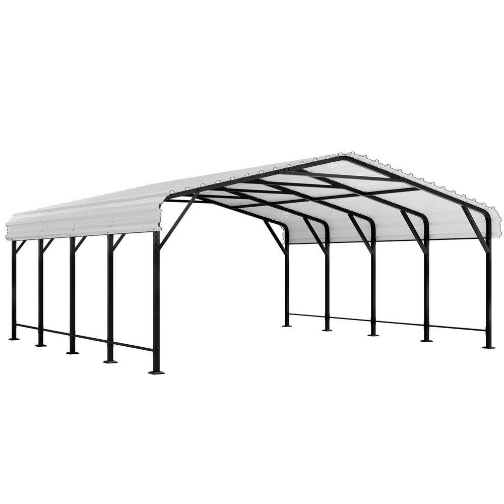 20 ft. W x 20 ft. D Metal Carport and Car Canopy Shed (400 sq. ft. ) price history on PriceWatchPro