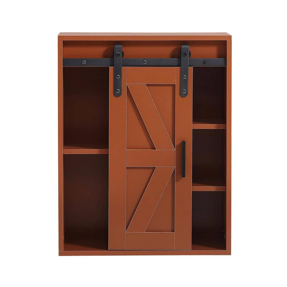 Mueble auxiliar con 6 cajones MDF marrón 34,5x30x74,5 cm