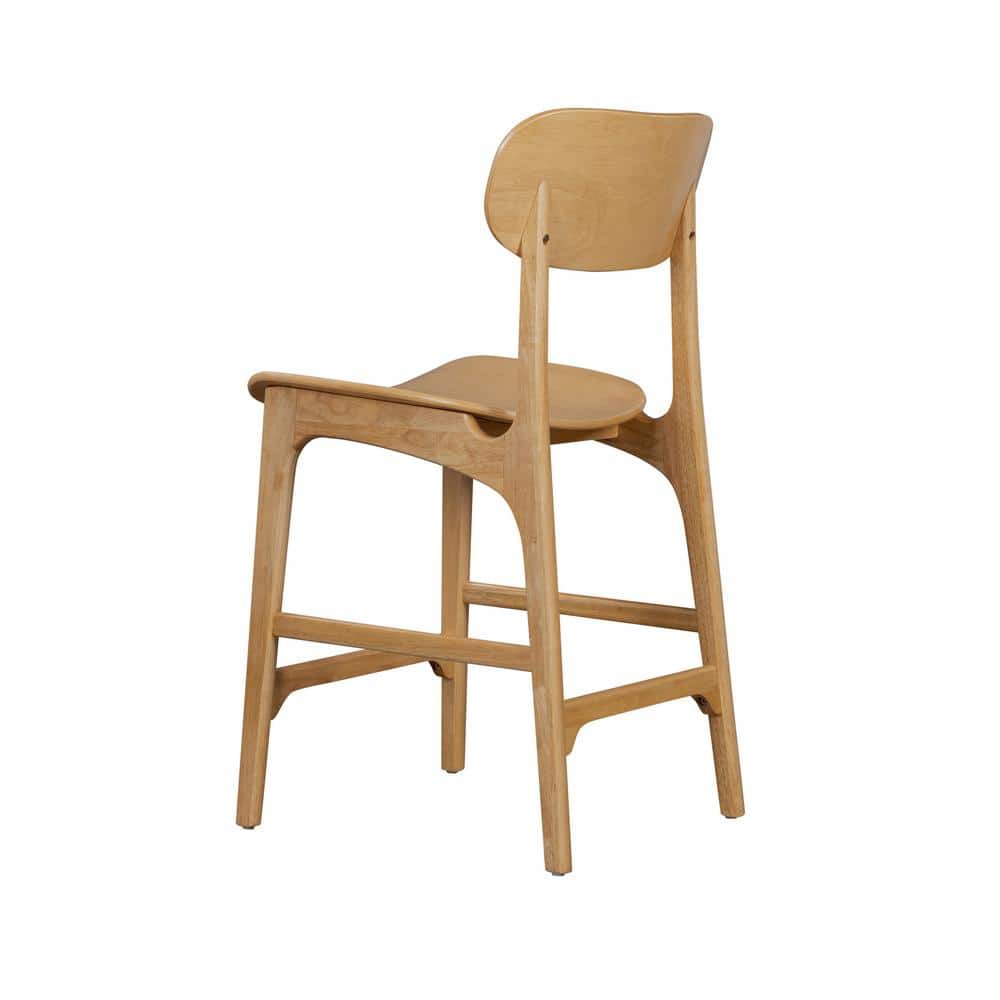 Solvang Natural Wood Counter Height Barstool