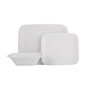 Bach 3 Piece White Porcelain Dinnerware Place Setting (Service for 1)