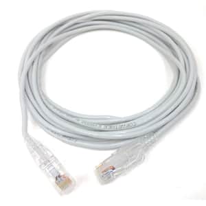 15 ft. CAT 6A 10 Gbps UTP 28 AWG Ultra Slim Ethernet Cable, White