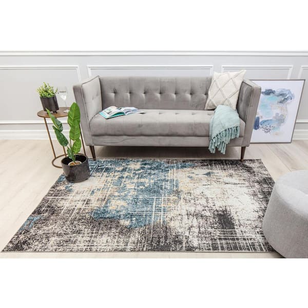 Jada Midnight Black 5 ft. X 7 ft. Area Rug