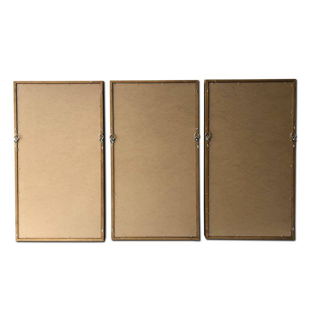 Blue Branches Pine Wood Framed Canvas Wall Art Set