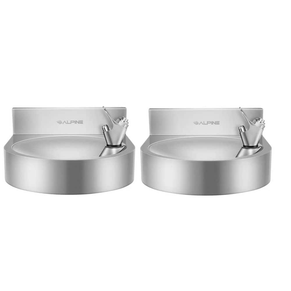 Stainless Steel Wall-Mount Indoor/Outdoor Water Drinking Fountain (2-Pack) price history on PriceWatchPro