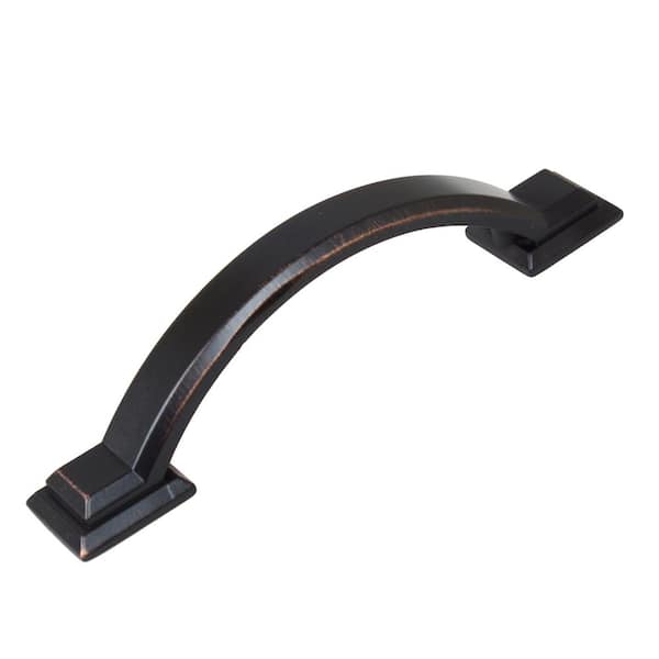 GlideRite 3 in. CentertoCenter Oil Rubbed Bronze Arched Square