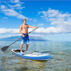 126 in. Inflatable Stand Up Paddle Board SUP with Carrying Bag Aluminum Paddle