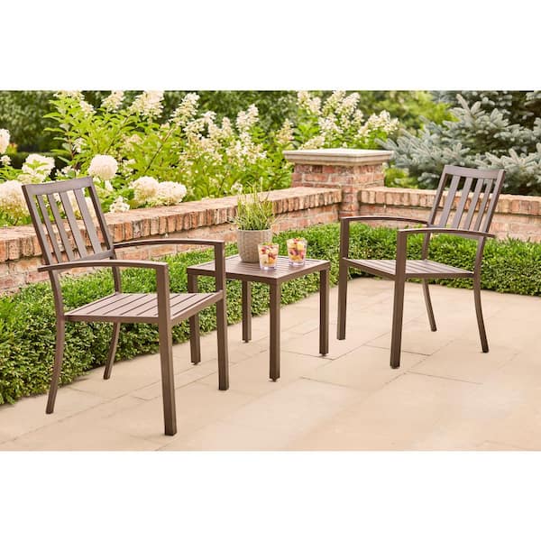 Hampton bay mix and on sale match outdoor bistro table