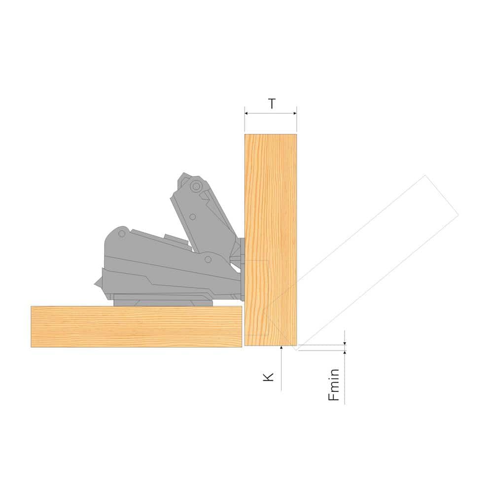 Clip Top Concealed Hinge (Set of 2)
