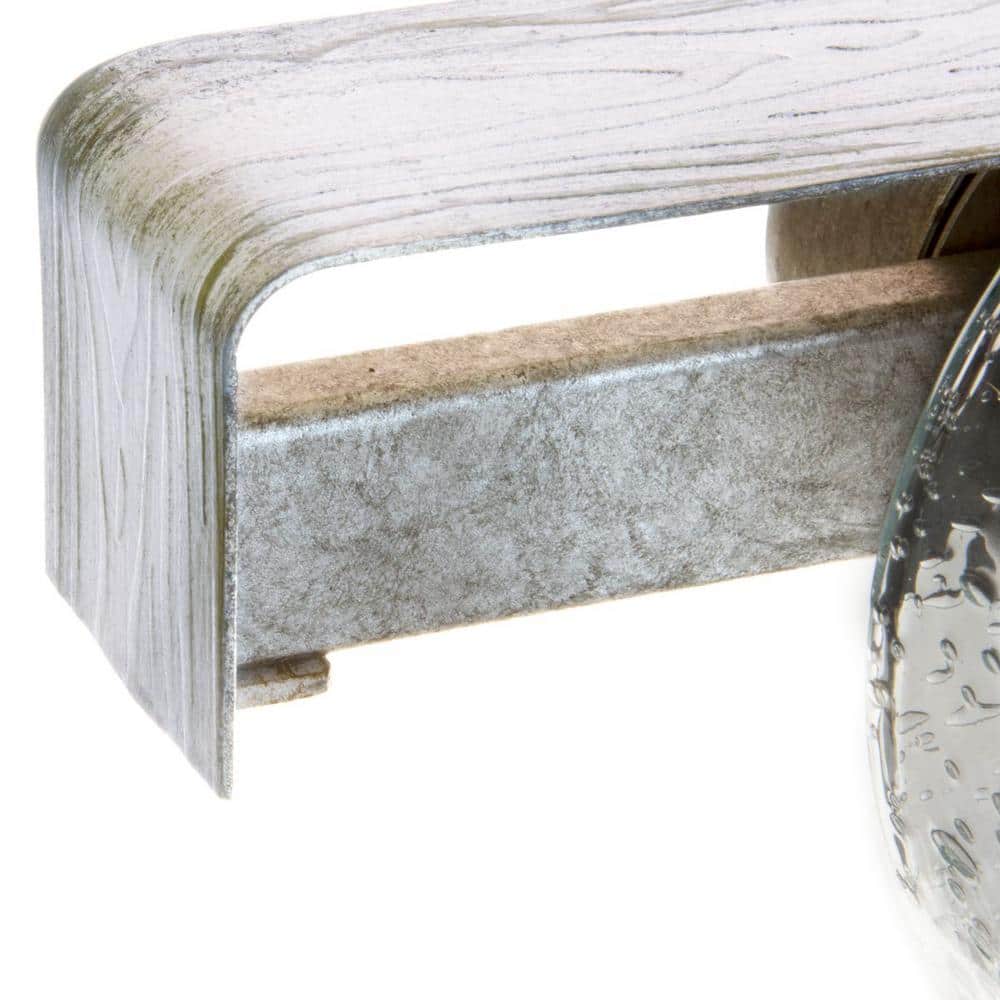 Gulliver Galvanized Nickel 3-Light Bath Vanity Fixture