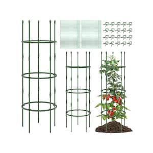 60 in. Rustproof and Durable Garden Trellis Plants Tower with Clips and Ties for Climbing Plants Flower Vegetable Vine
