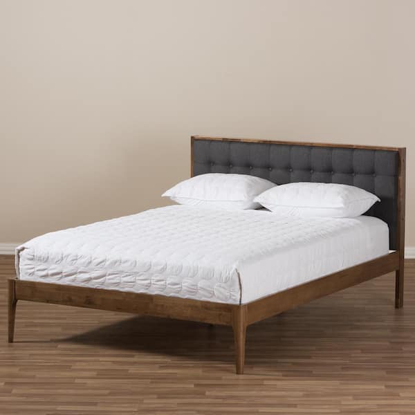 Baxton Studio Jupiter Dark Gray Full Platform Bed 28862 7622 HD