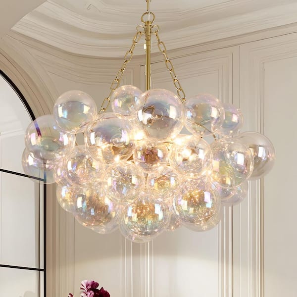 GoYeel Bublume 6-Light Mid-Century Gold Adjustable Bubble