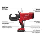 M18 18V Lithium-Ion Cordless FORCE LOGIC 750 MCM Crimper W/(2) Batteries, Charger, Hard Case