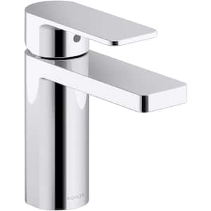 Parallel Single Hole Single-Handle Bathroom Faucet in Polished Chrome