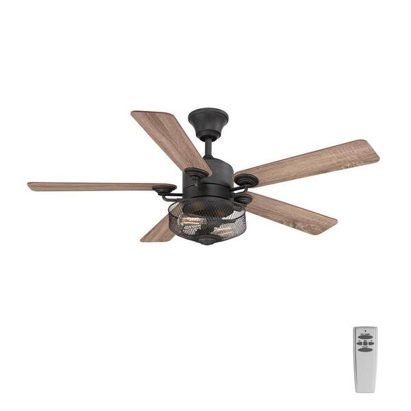 Progress Lighting Greer 54 In Integrated Led Indoor Gilded Iron Or Outdoor Ceiling Fan With Light Kit And Remote P2584 71 The Home Depot - 52 Divisadero 5 Blades Ceiling Fan Light Kit Included