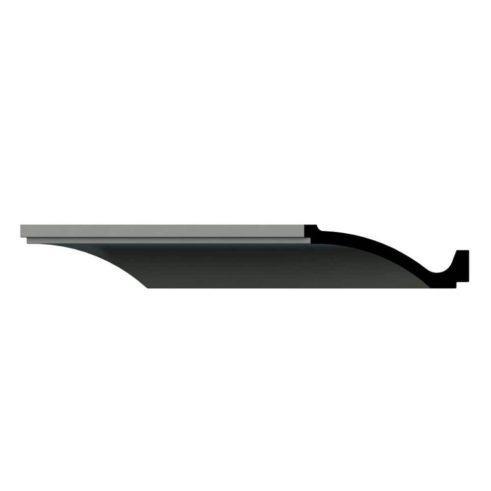 Brett Primed Urethane Crown Moulding 94.5" Gray