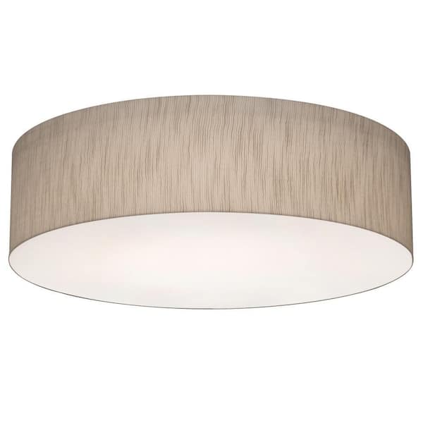 Anton 5.5 in. 3-Light Jute Flush Mount