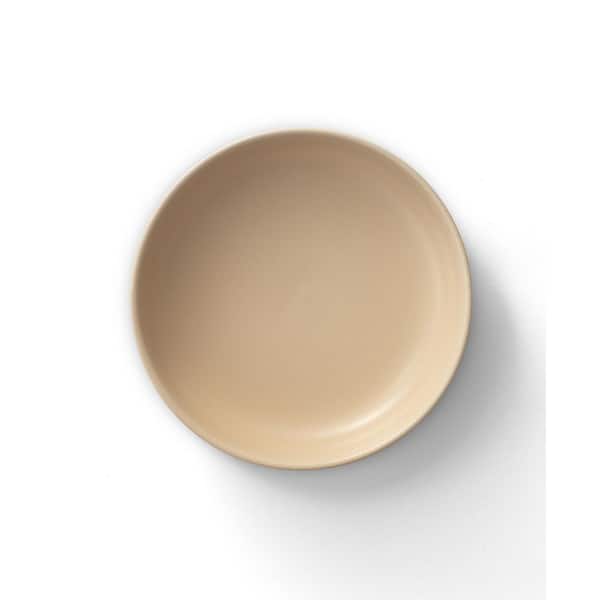 JoyJolt 4-Pieces Stoneware Pasta Bowl Set, 30 oz.-Beige