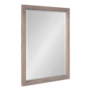 24.00 in. H x 18.00 in. W Hogan Farmhouse Rectangle Framed Gray Accent Wall Mirror