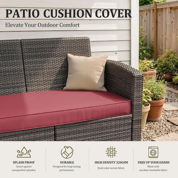 Kimunuk 3-Piece Outdoor Patio Replacement Cushion Slipcovers for 4