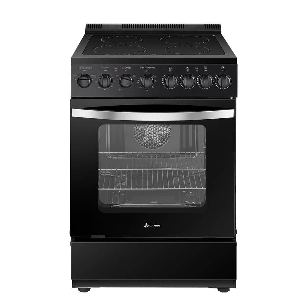 24 in. 4 Element Freestanding Single Oven Electric Range with True Convection, Timer and Rotisserie, Black price history on PriceWatchPro