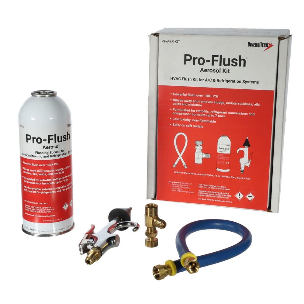 HVAC Flush Kit with 16 oz. Pro-Flush Aerosol Solvent, Service Hose, Actuator Valve, and Flush Gun price history on PriceWatchPro