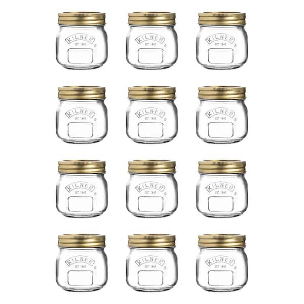 KILNER Canning Glass Canning Jar 8.5 oz. - (Set of 12)