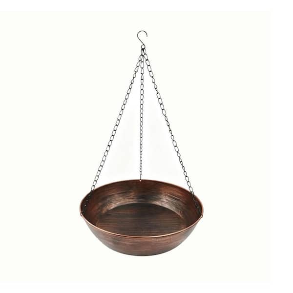 20 in. Bronze Metal Birdbath