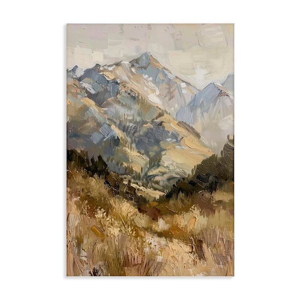 Stupell Industries Rugged Valley View by Petal Prints Design Unframed Nature Graphic Art Print 45 in. x 30 in.