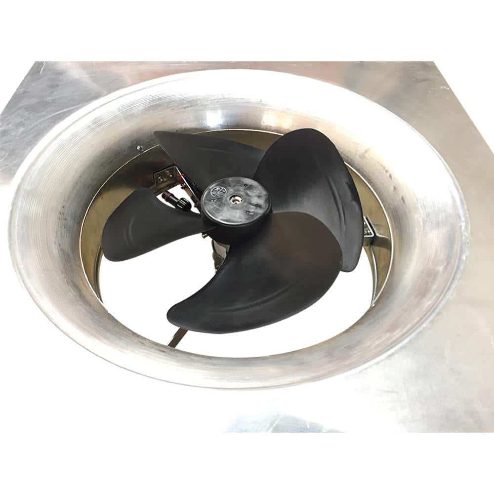 Hybrid Solar and Electric Roof Mount Attic Fan with Thermostat