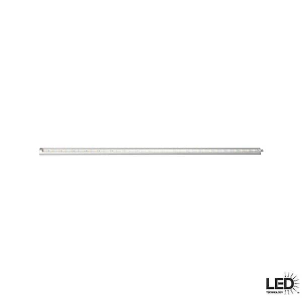 Hampton Bay Super Slim 18 in. LED Silver Dimmable Under-Cabinet Light Kit with In-Line Dimmer and 15-Watt Power Supply