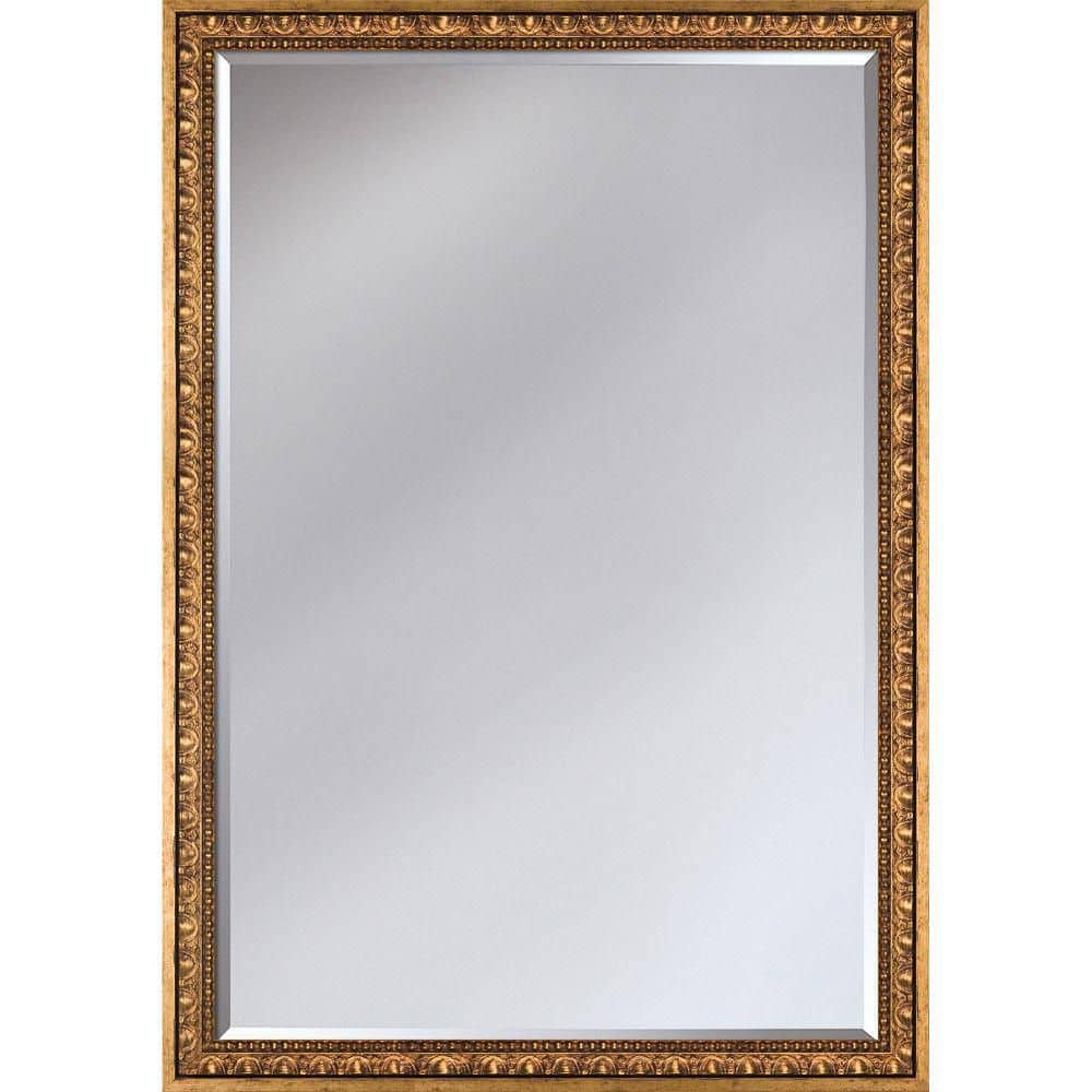 LA PASTICHE 23.5 in. W x 33.5 in. H Rectangle Wood Versailles Framed Gold  Decorative Mirror BVM2030-FR-50820020X30 The Home Depot
