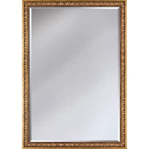 23.5 in. W x 33.5 in. H Rectangle Wood Versailles Framed Gold Decorative Mirror