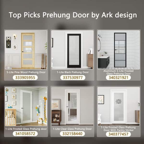 60 in. x 80 in. 6-Panel Universal Painted Solid Core Wood Assembly Required Double Interior French Door with Frame Set