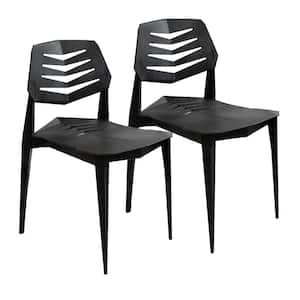 Matisse Polypropylene Dining Chair - Black - 2-Pack
