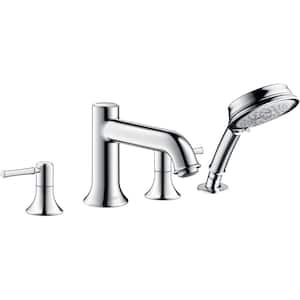 Talis C 2-Handle Deck Mount Roman Tub Faucet with Hand Shower in Chrome