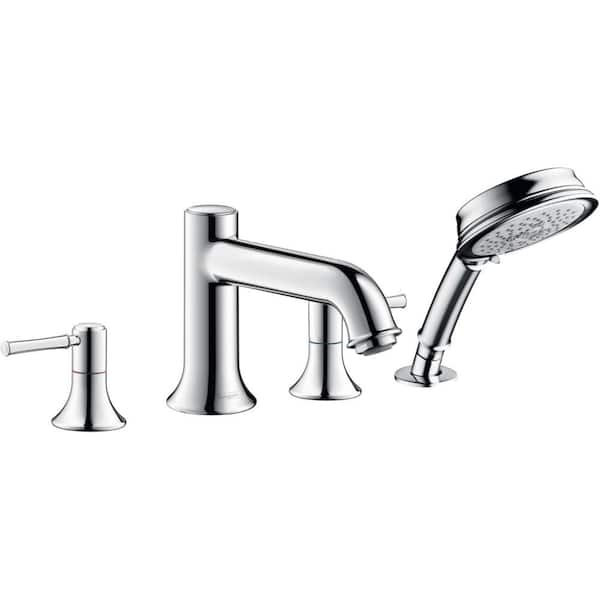 Hansgrohe Talis C 2-Handle Deck Mount Roman Tub Faucet with Hand Shower in Chrome