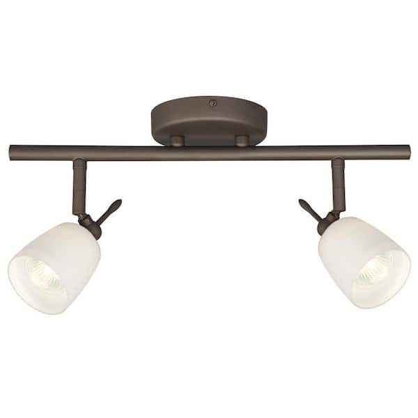 Filament Design Negron 2-Light Oil-Rubbed Bronze Track Lighting with Directional Heads