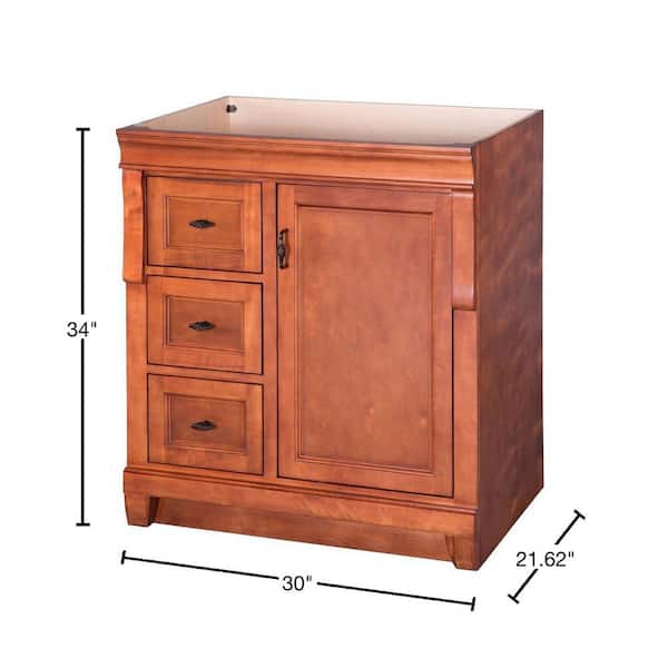 Naples 30 in. W Bath Vanity Cabinet Only in Distressed Grey with Right Hand Drawers Naples 30 in. W Bath Vanity Cabinet Only in Distressed Grey with Right Hand Drawers