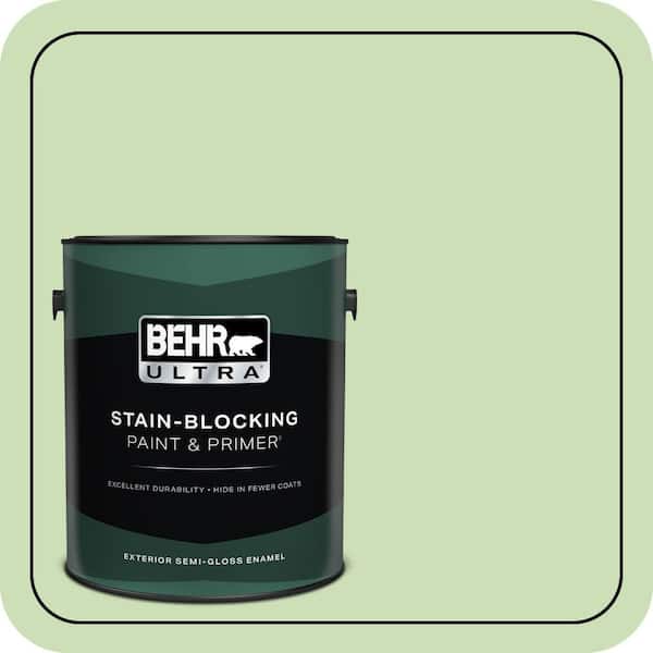 BEHR ULTRA 1 gal. #430C-3 Peridot Semi-Gloss Enamel Exterior Paint & Primer