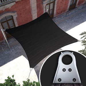 24' x 24' Super Ring Square Shade Sail - Black