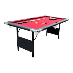 Fairmont 6 ft. Portable Pool Table Red