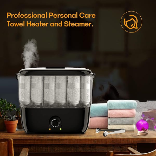 Adrinfly Electric Towel Steamer Hot Warmer 600W Tabletop Heater