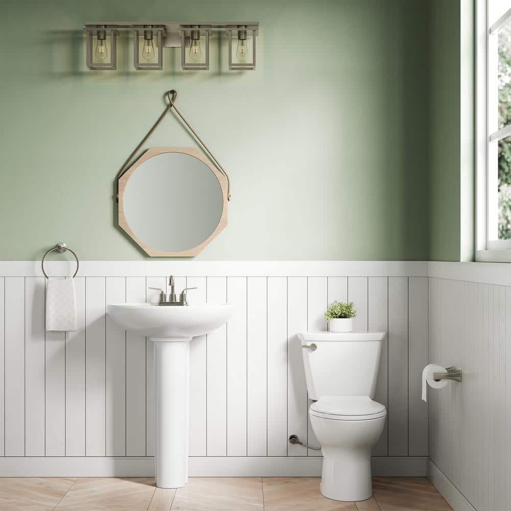 White Single Flush Toilet Tank with EverClean Surface