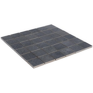 Copley Nero 11.81 in. x 11.81 in. Matte Porcelain Floor and Wall Mosaic Tile (0.97 sq. ft./Sheet)